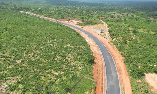 Kota – Kouandé road, aerial view, 2024