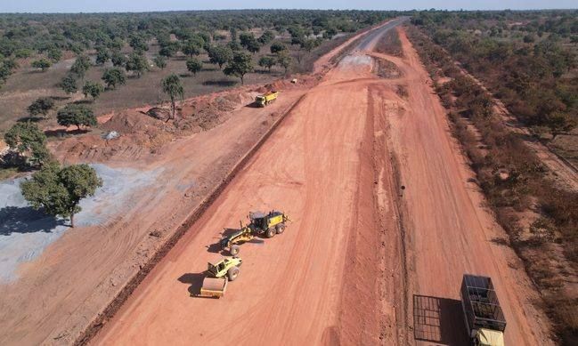 Kota – Kouandé road under construction, 2023